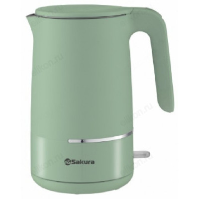 Чайник металлический SAKURA SA-2176GR (1.7л) фисташковый-1