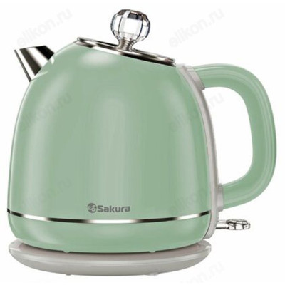 Чайник металлический SAКURA SA-2187GR 1.7л дв.стенк зел-сер-2