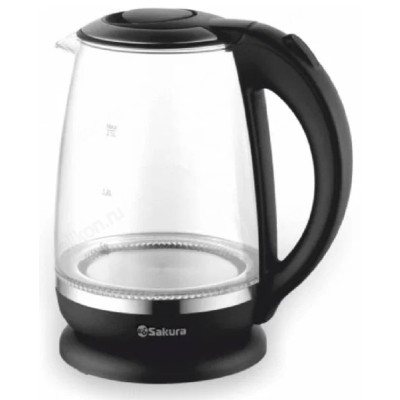 Чайник стеклянный SAKURA SA-2719BK 2л