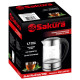 Чайник электр (1.7) стекл нерж подсв SAKURA SA-2720SBK