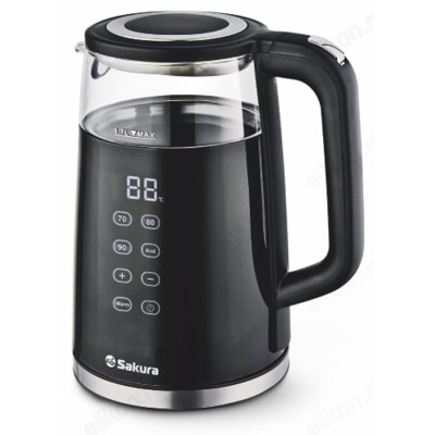 Чайник стеклянный SAKURA SA-2738DBK 1,7л