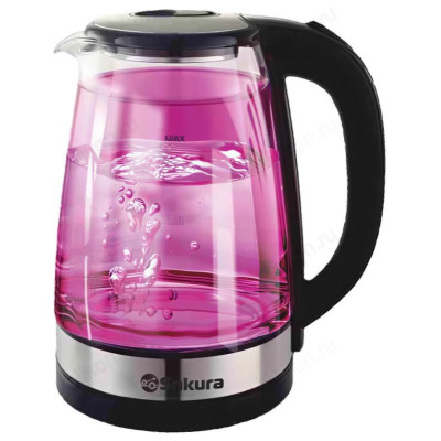 Чайник стеклянный SAKURA SA-2744P (1.8л) двойная стен