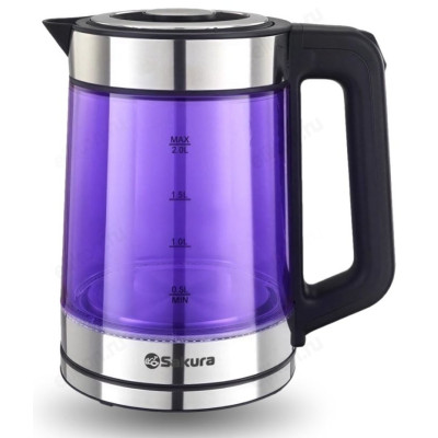 Чайник стеклянный SAKURA SA-2746V 2,0л двойная стен .-1