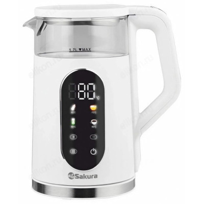 Чайник стеклянный SAKURA SA-2749DW (1,7л) двойная стен