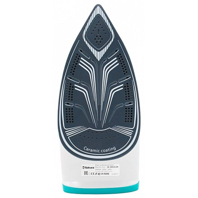 Утюг SAKURA SA-3053CGR, 2400 Вт, керамика, зеленый / белый-1