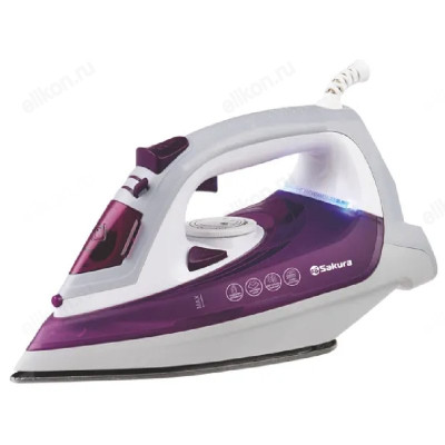 Утюг SAKURA SA-3060CWP, 2400 Вт, керамика, фиолетовый