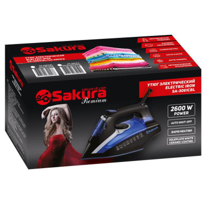 Утюг SAKURA SA-3061CBL 2600Вт керам автооткл-1