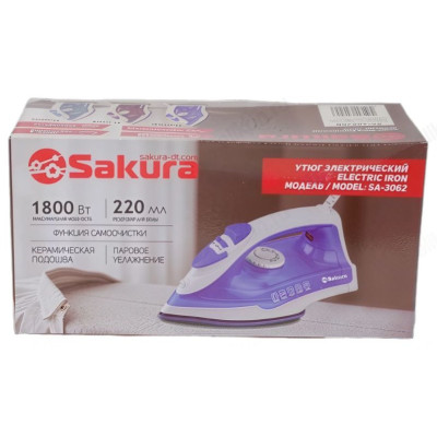 Утюг SAKURA SA-3062CG 1800Вт керам. самоочист-5