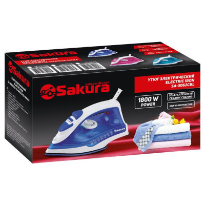 Утюг SAKURA SA-3062CP 1800Вт керам.самоочист-1