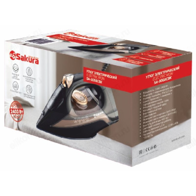 Утюг SAKURA SA-3068CBK, 2400Вт, керамика, серый-2