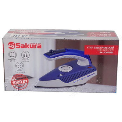 Утюг SAKURA SA-3069NBL 1000Вт дорожн-8