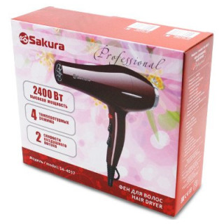 Фен Sakura SA-4037 R, красный, 2400 Вт-1