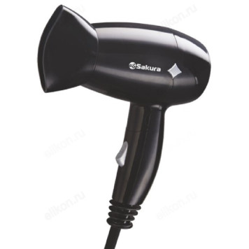 Фен Sakura SA-4049 BK, чёрный, 1200 Вт