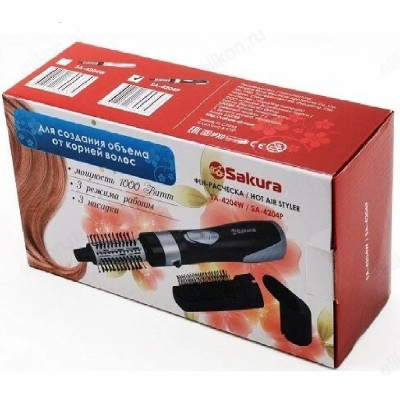Фен-расчёска SAKURA SA-4204P 1000Вт-1