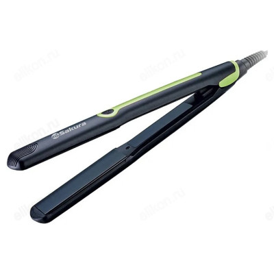Щипцы-выпрямитель Sakura SA-4516, GR, черный/зеленый, 30 Вт