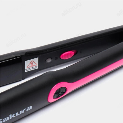 Щипцы-выпрямитель Sakura SA-4516 Р, черный/розовый, 30 Вт-5