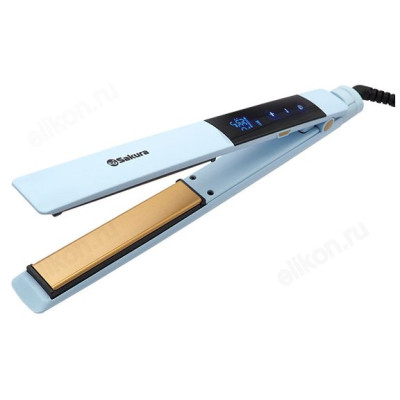 Щипцы-выпрямитель Sakura SA-4524 BL, голубой, 50 Вт