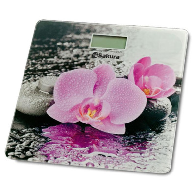 Весы напольн 180кг элек орхидеи SAKURA SA-5072F