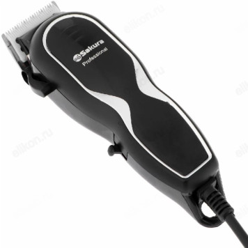Машинка для стрижки Sakura SA-5113 BK, лезвия из стали и керамики