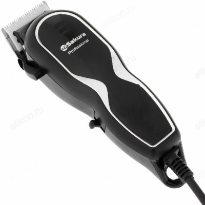 Машинка для стрижки Sakura SA-5113 BK, лезвия из стали и керамики