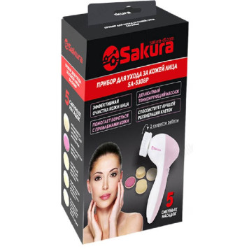 Прибор для ухода за кожей лица Sakura SA-5308 P, для мягкого пилинга и глубокой очистки пор-1