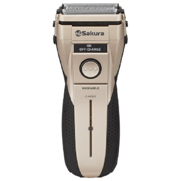 Бритва сеточная Sakura SA-5407 G, аккумуляторная, золотистая/чёрная