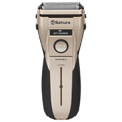Бритва сеточная Sakura SA-5407 G, аккумуляторная, золотистая/чёрная