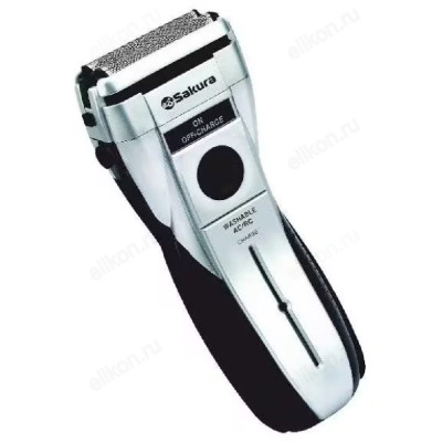 Бритва сеточная Sakura SA-5407 S, аккумуляторная, серебристая/чёрная