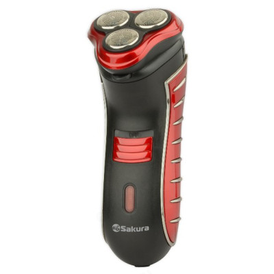 Бритва роторная Sakura SA-5414 RB, черная/красная