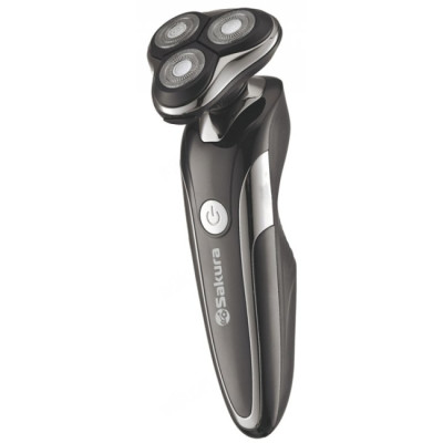 Бритва роторная Sakura SA-5425 BК, черная, аккумуляторная