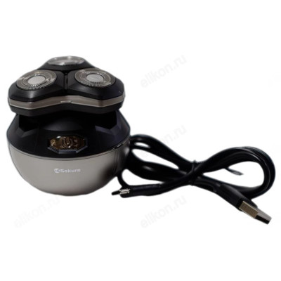 Бритва роторная SAKURA SA-5434BS дорожн USB-2