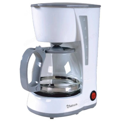 Кофеварка капельная SAKURA SA-6107BK 0.6л/600Вт