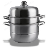 Мантоварка стальная SAKURA SA-613 25,0л 3яруса индук.