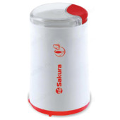 Кофемолка SAKURA SA-6158WR 200Вт бел/крас Кофемолка SAKURA SA-6158WR 200Вт бел/крас