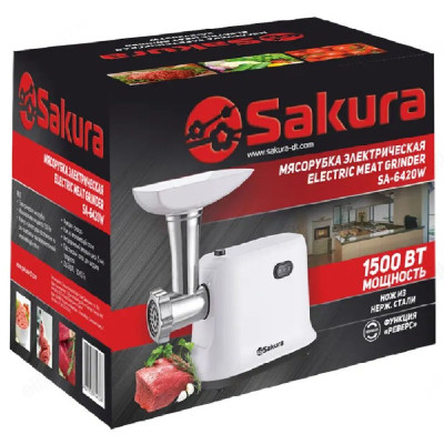 Мясорубка SAKURA SA-6420W 1500Вт-1