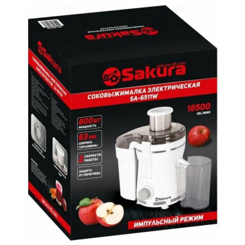 Соковыжималка SAKURA SA-6511W 800Вт-1