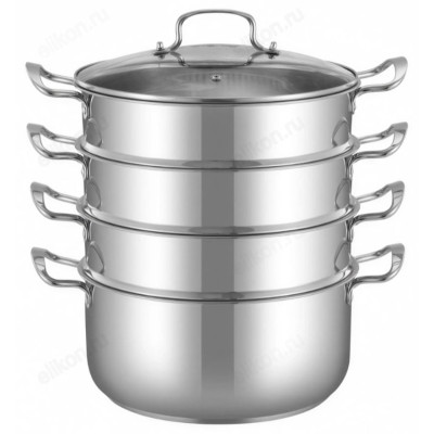 Мантоварка стальная SAKURA SA-683 22л 3яруса индук-1