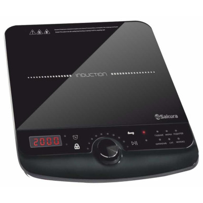 Плитка индукц Premium 1конф стеклокерамика SAKURA SA-7163