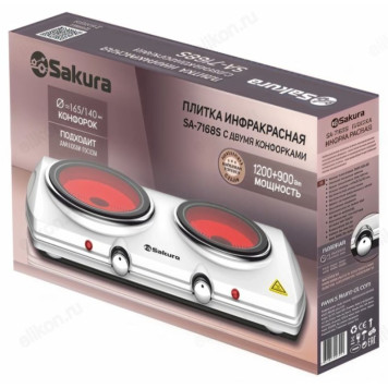 Плита настольная SAKURA SA-7168S (2конф) стеклокерамика-2