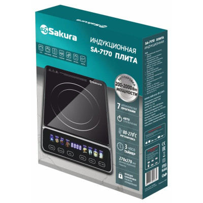 Плитка индукц 1конф 7авт.программ SAKURA SA-7170-1