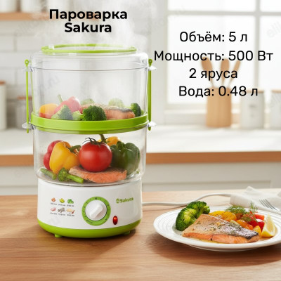 Пароварка SAKURA-7213