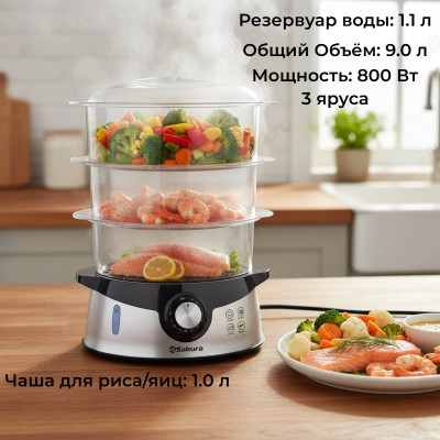 Пароварка SAKURA-7215