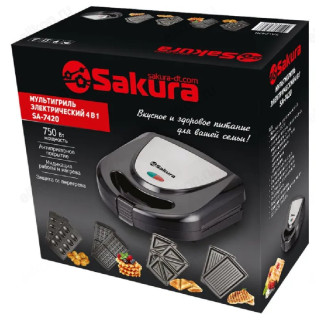 Мультигриль-пресс SAKURA SA-7420 4в1 750Вт-4