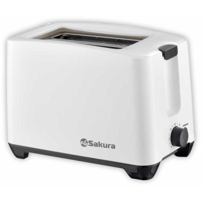 Тостер 750Вт белый SAKURA SA-7609W