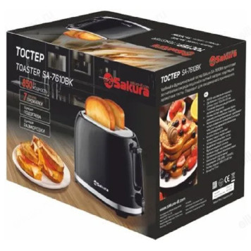 Тостер SAKURA SA-7610BK 850Вт черный-1