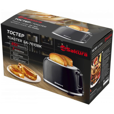 Тостер SAKURA SA-7610BK 850Вт черный-2
