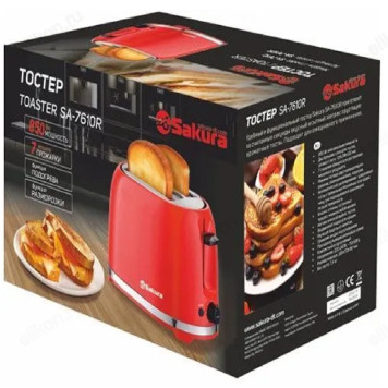 Тостер SAKURA SA-7610R 850Вт красный-1