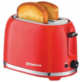 Тостер SAKURA SA-7610R 850Вт красный Тостер SAKURA SA-7610R 850Вт красный