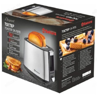 Тостер SAKURA SA-7611S Elegant 750Вт сталь-1