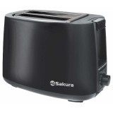 Тостер Elegant 750Вт черный SAKURA SA-7612BK